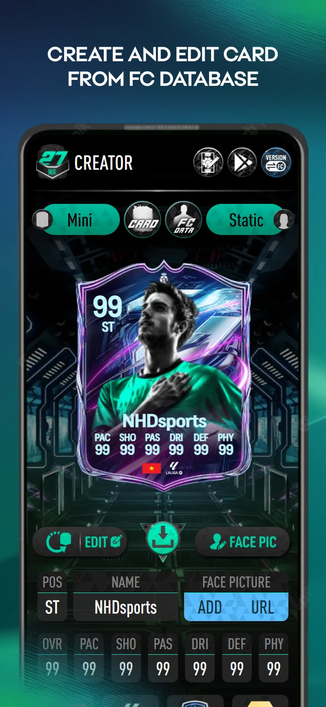 FC 27: FUT Card Creator screenshot